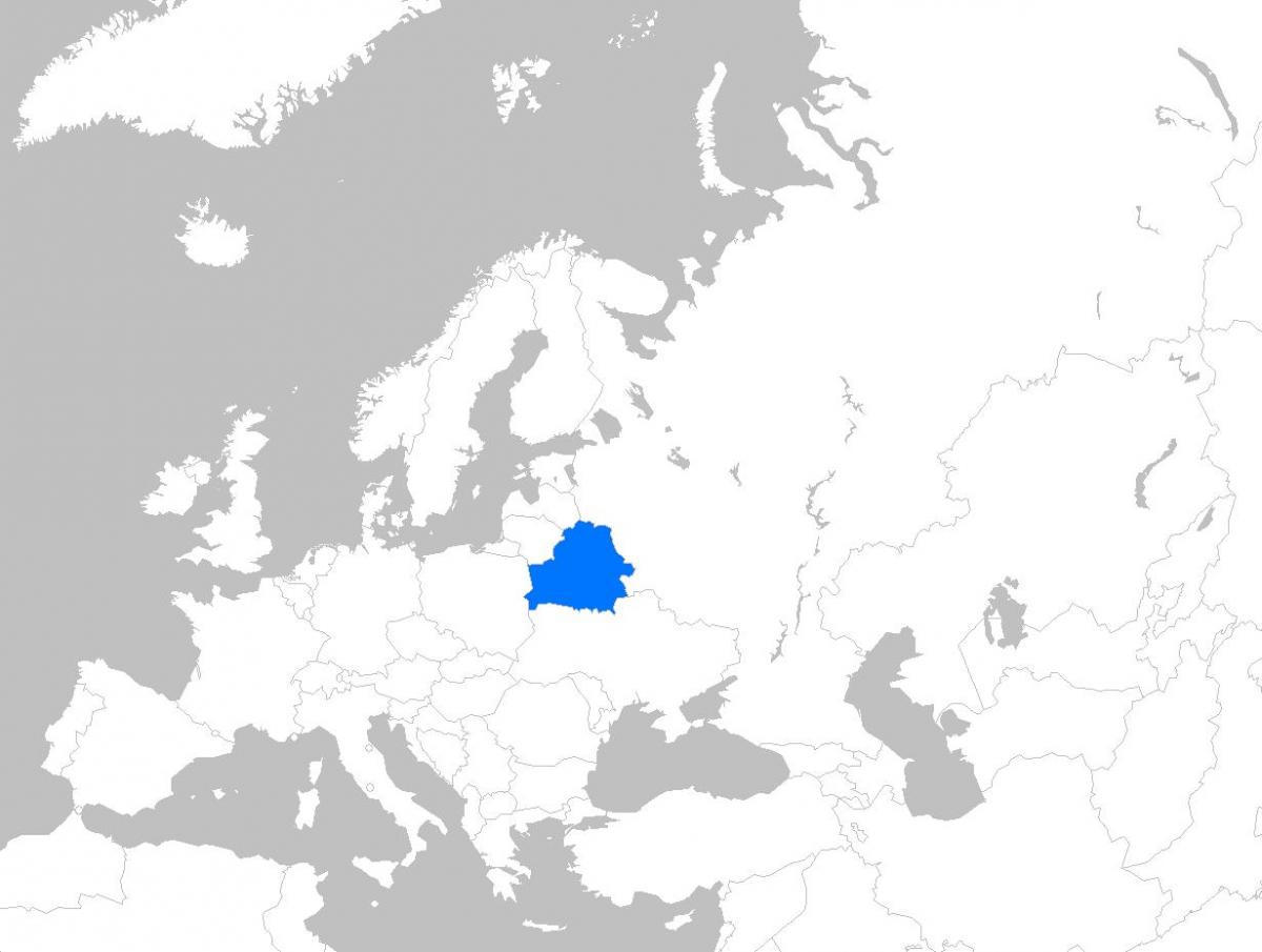 Térkép Fehéroroszország európa